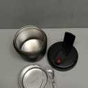 Thermo for Hot Food 32OZ, Vacuum Insulated Food Jar for Adults, Stainless Steel Soup Thermo Wide Mouth Leakproof Lunch Containers with Spoon for School Office, Black