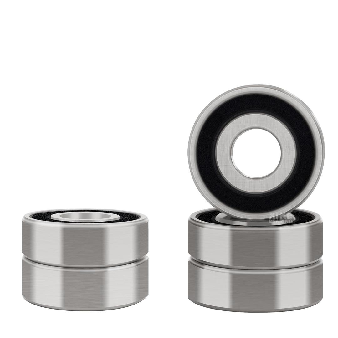 XIKE 5 Pcs Bearings 1/2" x11/8 x3/8", Double Rubber Seals and Pre-Lubricated, Deep Groove Ball Bearing Compatible with 1616-2RS.