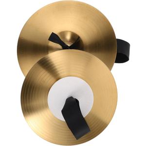 Totority 1Pair Small Portable Hand Cymbals for Metal Performance Prop for School Band Practices Lightweight and Durable Bright Sound for Enhanced Musical Experience