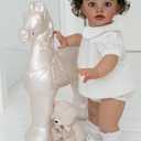 Angelbaby Big Realistic Reborn Baby Doll 26 Inch Life Size Reborn Toddler Girl Can Stand Lifelike Silicone Baby Toy Cute Newborn Children Doll Sets
