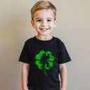 Boys St Patricks Day Shirt for Toddler Girls Funny Saint Patricks Day T-Shirts Kids Short Sleeve Tops Shamrock Tee 2-8Y