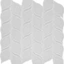 5 Sheets Ivy Glass Mosaic,Leaf Tile Mosaic for Kitchen Backsplash,Leaf Shape Mosaic for Home Décor