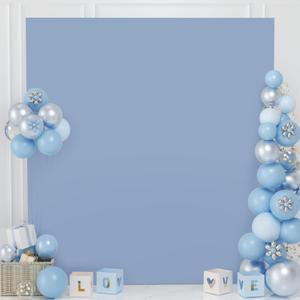 MODFUNS 6.6x6.6ft Arch Cover Wedding Arch Stand Cover Dusty Blue Spandex Arch Cover Stretchy Fabric Cover Fitted Arch Wall Cover Balloon Arch Cover for Wedding Ceremony Party Arch Stand Decor