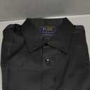 J.VER Men's Dress Shirts Solid Long Sleeve Stretch Wrinkle-Free Formal Shirt Business Casual Button Down Shirts (Medium, Black)