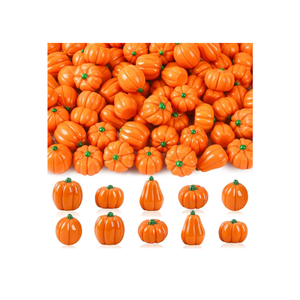 Mini Resin Pumpkins,Tiny Miniature Pumpkins for Crafts DIY Artificial Vase Bowl Filler Home Indoor Fall Halloween Thanksgiving Autumn Table Decorations