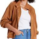 UNIONBAY Women's Cece Cable Knit Sweater Jacket (Caramel, XS)
