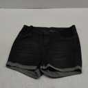 makemechic women's mate. jean shorts black no pockets. (M)