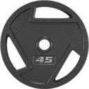 Signature Fitness Cast Iron Plate Weight Plate for Strength Training and Weightlifting, Olympic or Standard, Multiple Sizes (Black)