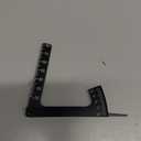 Metal 3 in 1 RC Scale Adjustable Measurement Wheel Height Rim Camber Gauge Angle Ruler Tool for 1/8 1/10 RC Car Truck Tire,Black