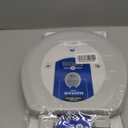 Mayfair Cameron Silver Toilet Seat, Non Slip Heavy Duty Wood, Easy Clean, Made in USA, Round