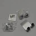 CGBE 4 Packs Shower Hooks for Inside Shower, Self Adhesive Shaver Holder Hanger Hook for Bathroom Damage Free Wall Hooks for Razor Loofah Sponge (Silver)