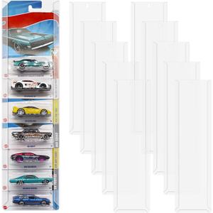 10 Pcs Model Car Display Case Wall Mount Compatible with Hot Wheels Match-Box Packaged Cars Holds up to 100 Cars Model Car Storage Case Display Shelf Rack