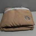 NICETOWN Thermal Insulated 100% Blackout Curtain, Noise Reducing Performance Grommet Slider Curtain with Black Lining, Full Light Blocking Patio Door Panel (Cappuccino, 1 PC, 100 inches x 84 inches)