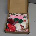 Bencailor 72 Pcs Mini Christmas Hats and Tiny Scarf Set Mini Knitting Doll Hat Scarf Santa Small Snowman Hat Ornaments for DIY Craft Art Doll Decoration (Bright Color)