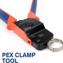 iCrimp ICP-BJ02 PEX Clamp Cinch Tool, One Handed PEX Crimping Tool for Pinching 3/8-in, 1/2-in, 3/4-in, 1-in PEX Clamp Rings, Patented