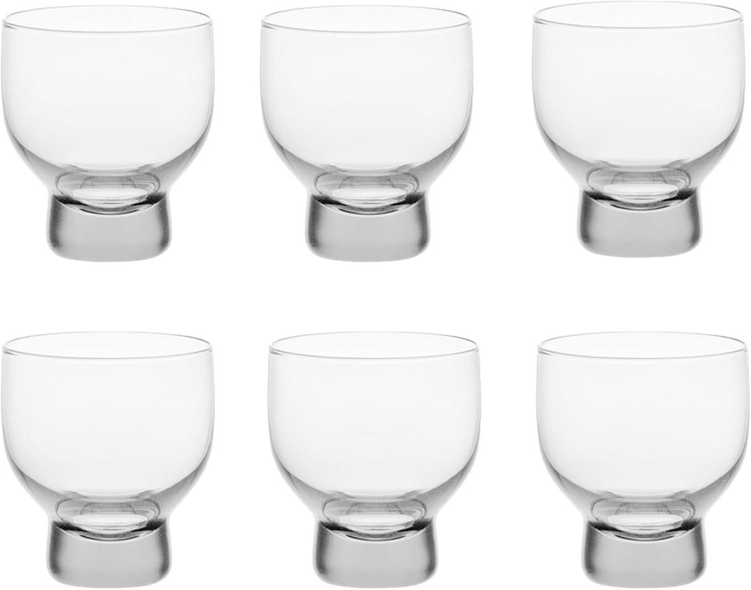 Urban Tokyo Glass Cold Sake Glass 3 fl oz Cup Dishwasher Safe Pack of 6 Restaurant Grade Shot Glass (Clear)