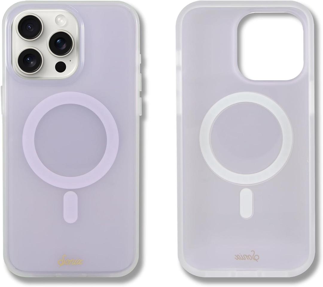 Sonix Protective Phone Case for iPhone 15 Pro Max, Compatible with Magsafe, 10ft Drop Tested, Jelly Lavender