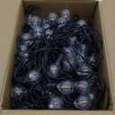 Brightown 158FT Solar String Lights Outdoor with Remote and 77 LED Shatterproof Bulbs, Dimmable & Timable, 3 Light Modes, Solar Patio String Lights Outdoor for Cafe, Garden, Deck, Outside Wedding