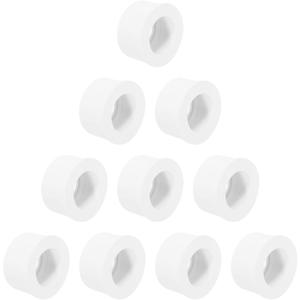 uxcell 10 Pcs PVC DWV Reducer Bushing 2" x 1-1/2"(Socket x Socket) Thread Coupling Connectors PVC Pipe Reducer Adapter Fitting for Pipe Connecting Home Sewer Plumbing, White