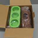 2 Pack Dog Toys for Aggressive Chewers, Interactive Indestructible Dog Toys to Keep Them Busy, Durable Dog Frozen Treat Toy for Large & Medium Dogs, Reduces Anxiety & Extends Playtime, Brown