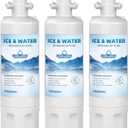 ADQ360061 Water Filter Replacement for LG LT700P, Fit Kenmore Elite Water Filter 795 9690 469690 ADQ36006101 LFDS22520S LFXS30766S, Pack of 3 - QWFIZ