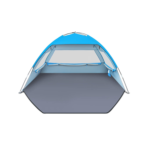 Gorich Beach Tent Sun Shelter for 3 Person with UPF 50＋ UV Protection, Lightweight & Easy Setup Beach Shade Canopy, Portable Beach Shade Tent Beach Cabana, Dark Shelter Skyblue