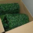 VEVOR 24PCS Artificial Boxwood Panels, 24 x 16 in 1.6 in Sun Protected Boxwood Hedge Wall Panel, Green Fake Grass Backdrop Wall for Privacy Fence Decor Indoor Outdoor Garden Backyard