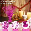 12 Pack Metallic Foil Spary Centerpieces for Tables, Hot Pink Centerpieces for Tables Decorations, Star Brust Table Centerpieces for Birthday Graduation Wedding Baby Shower Party