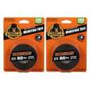 Gorilla Heavy Duty Double Sided Mounting Tape, Black Tape, 1" x 120" (Pack of 2) - Weatherproof for Indoor or Outdoor