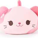 Onsoyours Original Sakura Cat Plush Cute Kitten Stuffed Animal Soft Little Pink Kawaii Kitty Plush Toy Gift for Kids & Adults (Sakura Cat, 9")