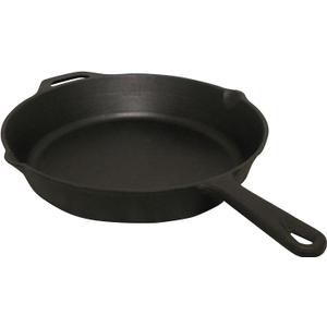 King Kooker 20" Seasoned Cast Iron Skillet, Black, Large