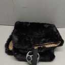 Ohleats Sheepskin Car Seat Cushion, Comfortable Soft Fur Wool Auto Front Seat Cover, Vehicle Seat Protector Pad for Warm Winter Office Chair, Universal Decor Car Accessories (Black) (1 Pc Black)