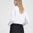 Tapata Womens Bodysuit Blouse Button Down One-Piece Long Sleeve Solid Office Work Shirt Casual Tops