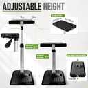 Car Seat Tray Table, Adjustable Car Desk for Laptop & Tablet 360° Rotating Vehicle Laptop Desk with Height Adjustment, Foldable Travel Tray for Front Passenger/Rear Seat, Essentials for Road Trips