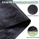 Weed Barrier Fabric,PET Heavy-Duty Landscape Cloth,5x100FT 3.2 Oz Garden Weed Control Ground Cover.
