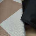 HEBE Outdoor Rug Waterproof 9'x12', Checkered Reversible Plastic Patio Rug