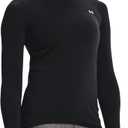 Under Armour womens Heatgear Armour Long Sleeve T-shirt (Small, Black)