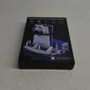 LIFUFUTEE PS5 Stand, PS5/Slim/Pro Cooling Station with 2.36in Cooling Fan, Controller Charger Station for PS5 Accessories, Light, Headset Holder, 3 Charger Ports for PlayStation 5 Slim/Pro Console (White)