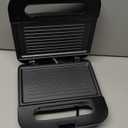 OVENTE Electric Panini Press Grill with Nonstick Plates, LED Indicator Lights, Thermostat Control, Cool Touch Handle, Compact Sandwich Maker Perfect for Cooking Breakfast, Snacks & More, Black GP0401B