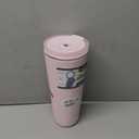 REDUCE Halo 24 oz Stainless Steel Vacuum Insulated Tumbler - Spill Proof Travel Mug with Flip Handle Lid - Keeps Drinks Cold for 32 Hrs - Dishwasher Safe - Cupholder Friendly - Pink Quartz