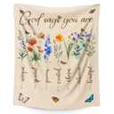 Christian Gift for Women Girls, Floral Throw Blanket for Daughter Mom Sister Christians Birthday, 50x60 Inches Soft Comfy Flower Blanket Spiritual Religious Gifts