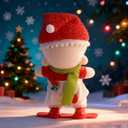 2 x 17cm Doll Christmas Clothes, 5Pcs Christmas Outfit for 17cmdoll (NO Doll) with Accessories Suit Cute Stylish Dress Up Set Xmas Gift