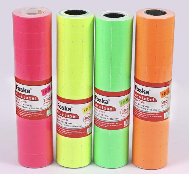 2-Line 10-Bit Pricing Labels for Retail, Suitable for MX-6602, MX-6600, YH-689 and Many Oteher 2-Line Price Gun Machine