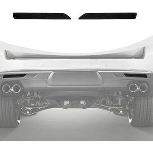 Smoked Rear Fog Light Cover Compatible with Chevy Suburban 2020-2024 & GMC Yukon 2021-2024 & Tahoe 2021-2024, Smoked Black