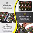 Trading Card Binder 4 Pocket,400 Pocket Card Collection Binder with 50 Removable Sleeves,PU Waterproof Top Card Book,3-Ring Zipper Collectible Trading Card Album for MTG/TCG/Card Holder Gift(Black) (Small)