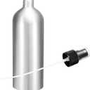 HARFINGTON Aluminum Fine Mist Spray Bottles 500ml/16oz Metal Small Liquid Alcohol Refillable Travel Container with Black Plastic Nozzle Cap for Perfume Skincare Cosmetic Storage Bottle