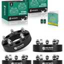 YHTAUTO 5x5.5 to 5x5 Wheel Adapters 1.5 inch Fit Dodge Ram 1500, D150 & Ford E-150 Econoline, F-150, Bronco, 87.1mm Tire Adapters with 1/2 Studs, 5x139.7 to 5x127, 5 Lug Forged Adapters, 3PCS