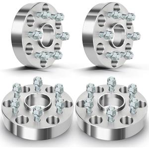 ECCPP 1.5 inch 6x5.5 to 6x120 Wheel Adapters 6LUG with 14x1.5 Studs 78.3CB to 66.9CB For Chevrolet Silverado 1500 1999-2025 For Chevrolet Suburban 2015-2025 -4PCS NOT FIT Stock Rims