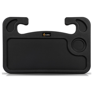 EcoNour 2 in 1 Car Steering Wheel Desk | Tray for Laptop Car Mount with Pen Holder | Desk Console for Car | Food Tray for Eating with Drinks Holder | Multipurpose Travel Car Accessories
