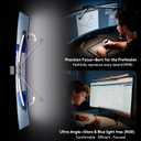 Quntis Curved Monitor Light Bar 15 RGB Backlight for 34"+ Screens, Computer Bar Lights Fold Dual Light with Color Temperature Brightness Stepless Dimming, No Glare Desk Lamp for Home Office Gaming